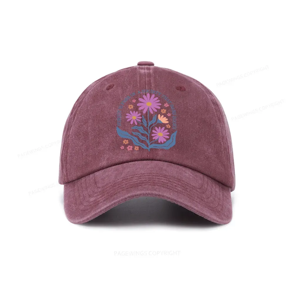 Pagewings Read Banned Books, Social Justice Gift Washed Cap