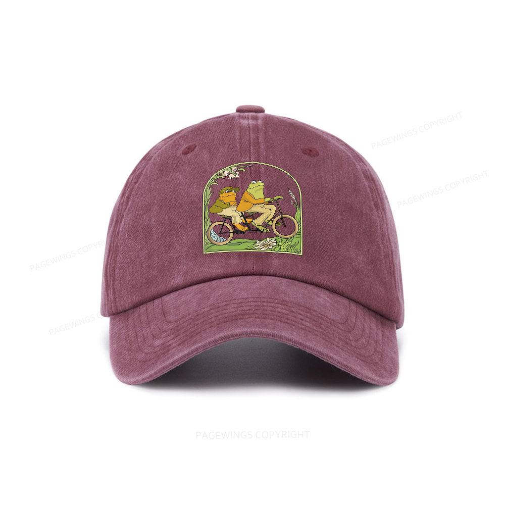 Pagewings Frog And Toad Book Vintage Washed Cap