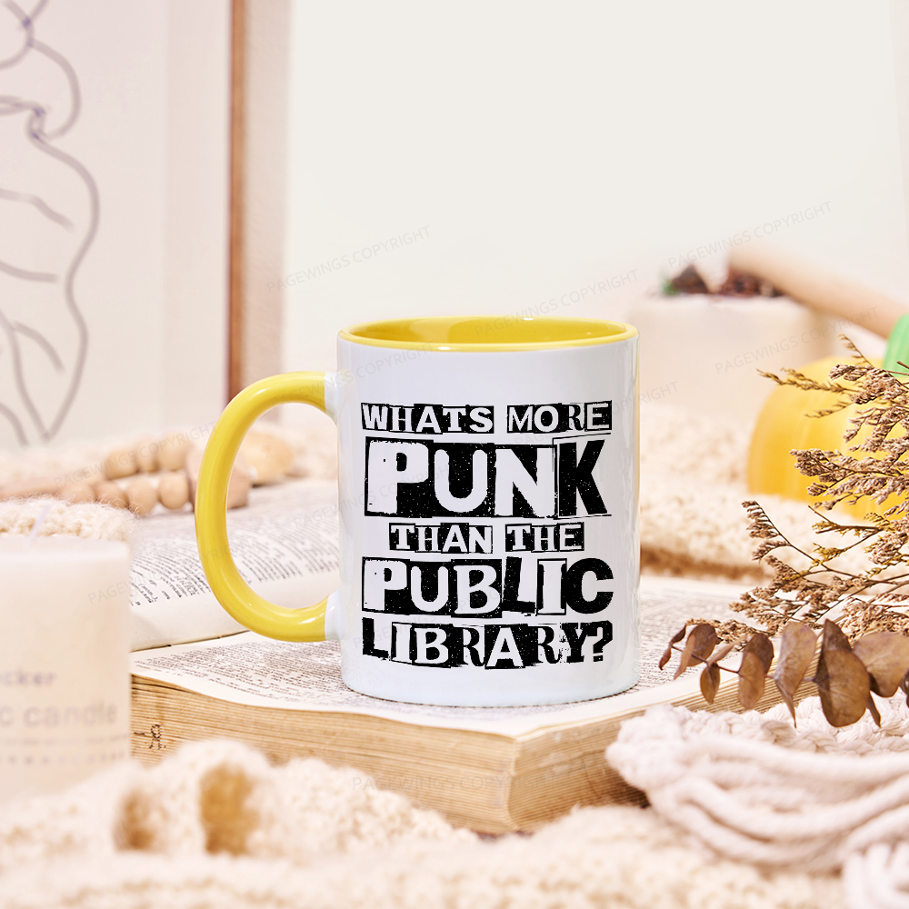 Pagewings What‘s More Punk Than the Public Library Mug