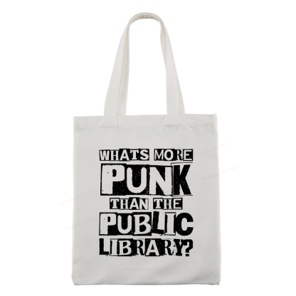 Pagewings What‘s More Punk Than the Public Library Tote Bag