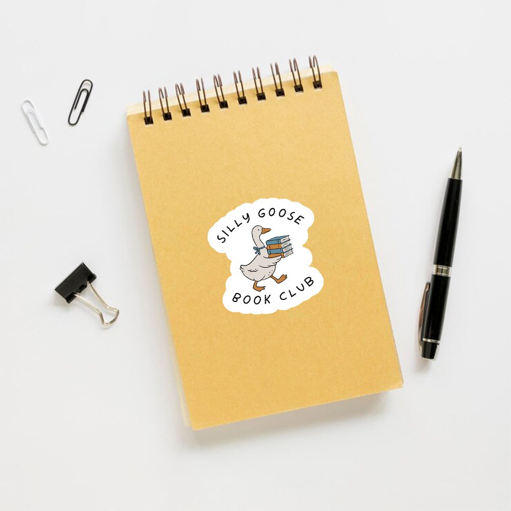 Pagewings Silly Goose Book Club Sticker