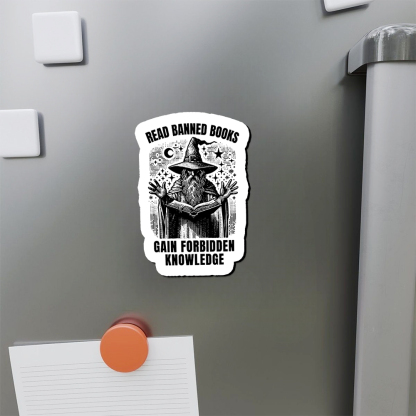 Pagewings Read Banned Books Gain Forbidden Knowledge Fridge Magnet
