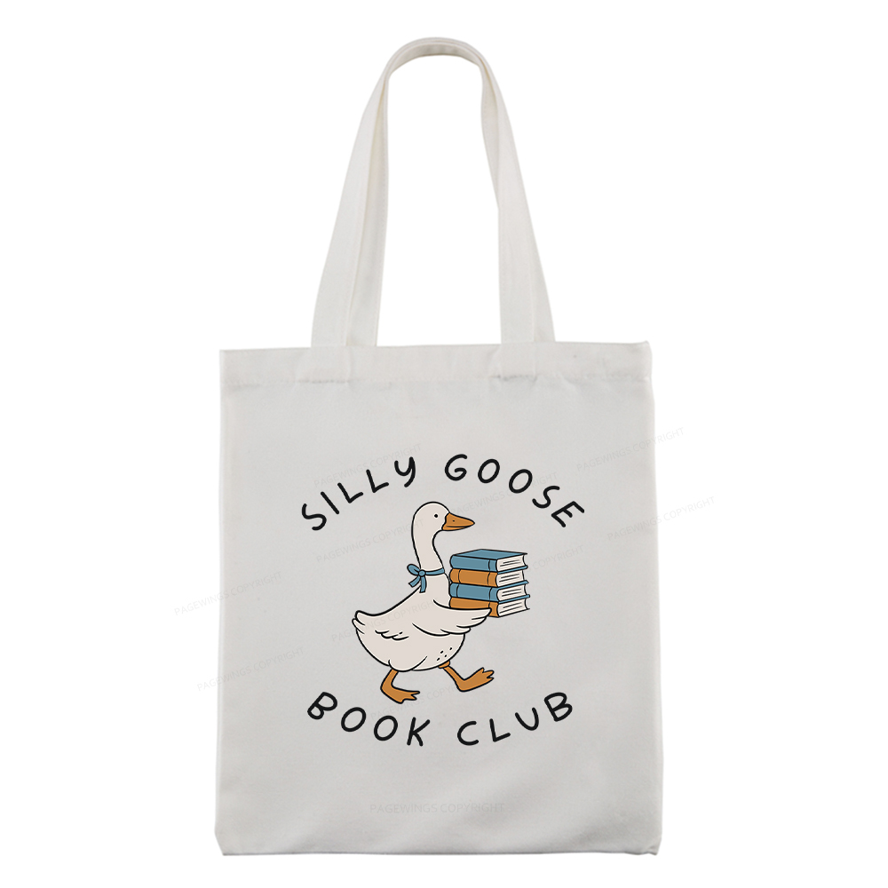 Pagewings Silly Goose Book Club Tote Bag