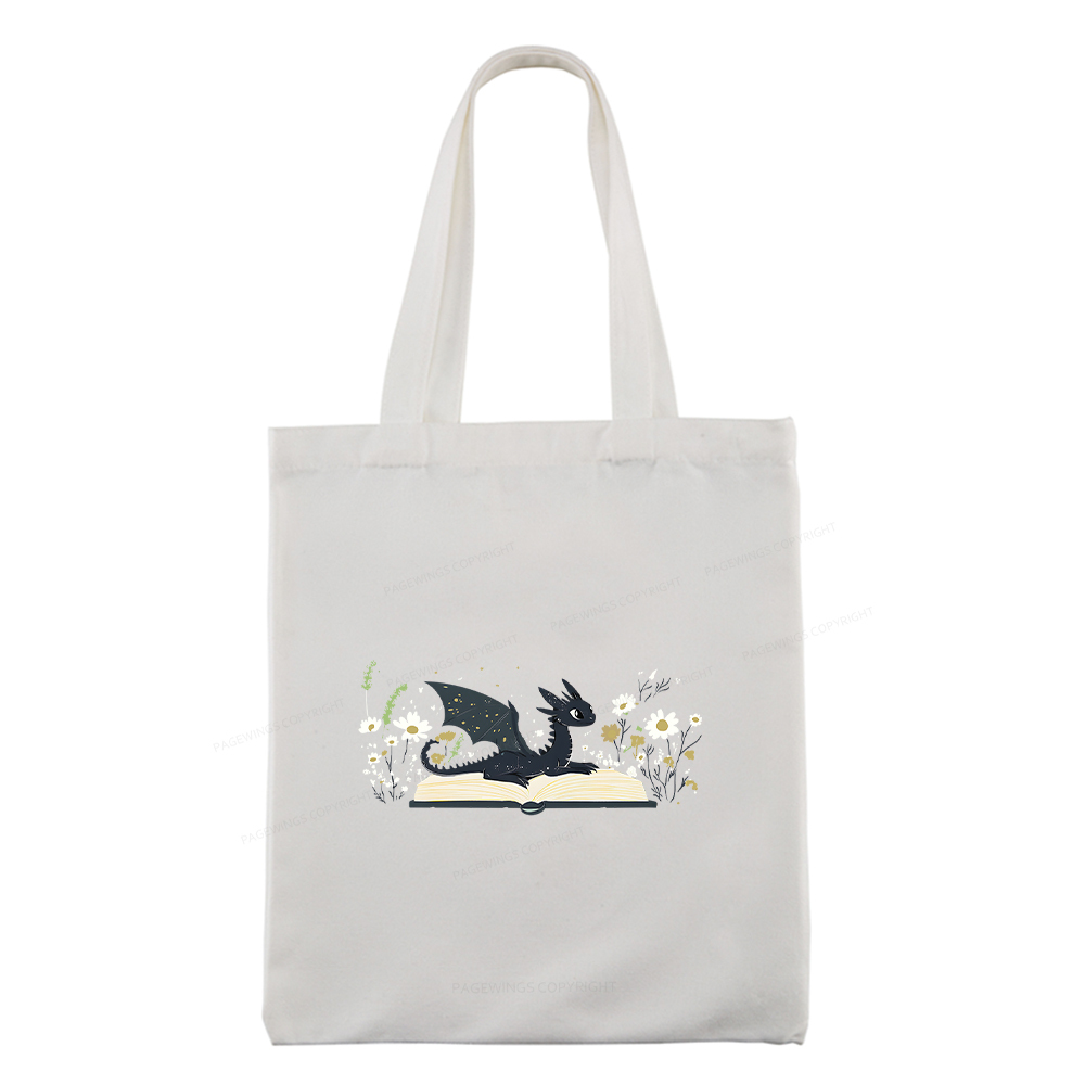 Pagewings Dragon Book Tote Bag