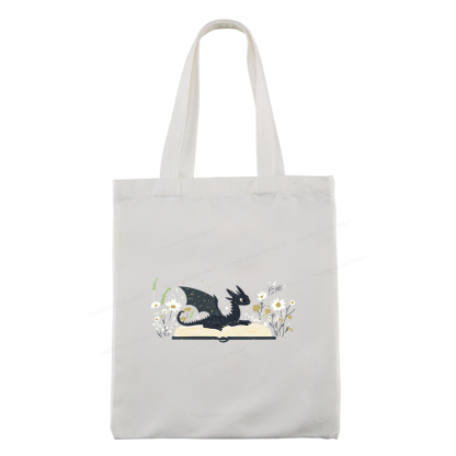 Pagewings Dragon Book Tote Bag