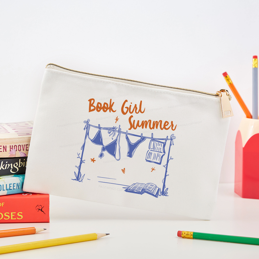 Pagewings Book Girl Summer Bookish Pouch