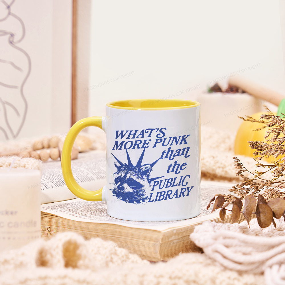 Pagewings What’s More Punk Than The Public Library Mug