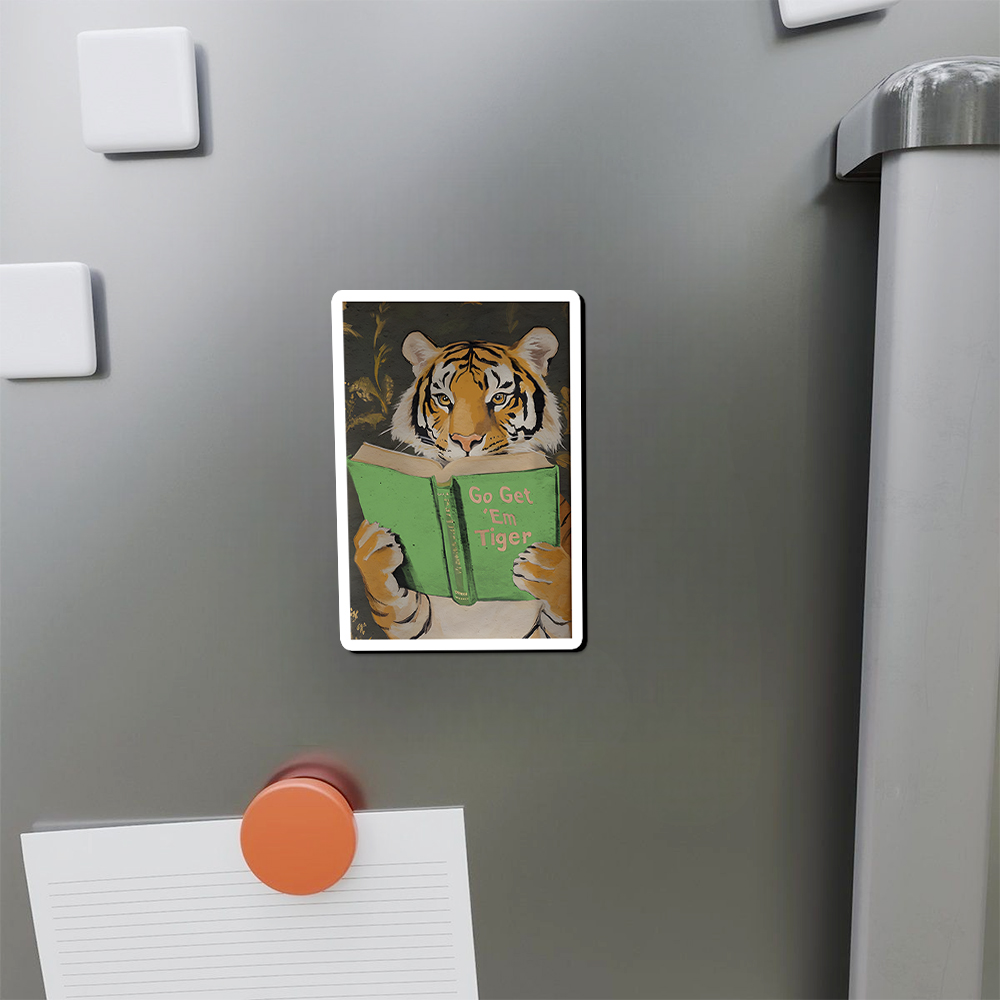 Pagewings Motivational Tiger Fridge Magnet