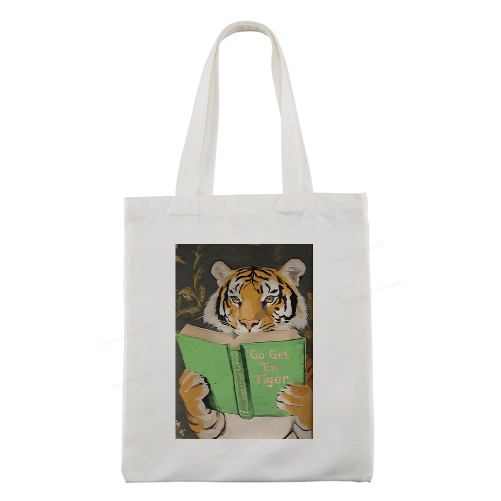 Pagewings Motivational Tiger Tote Bag