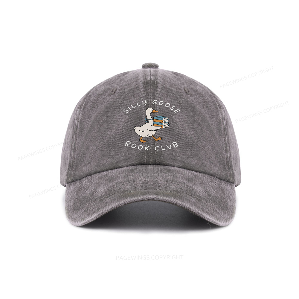 Pagewings Silly Goose Book Club Washed Cap