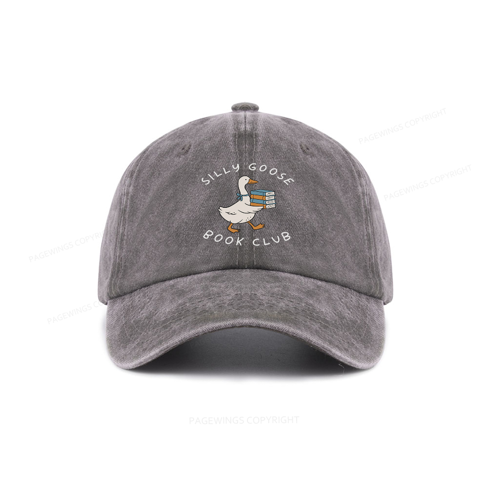 Pagewings Silly Goose Book Club Washed Cap