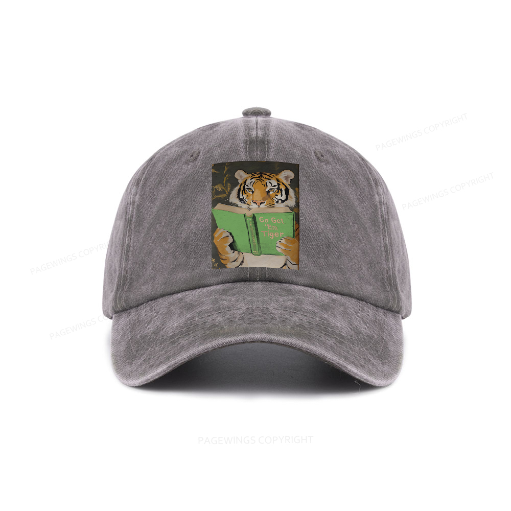 Pagewings Motivational Tiger Washed Cap