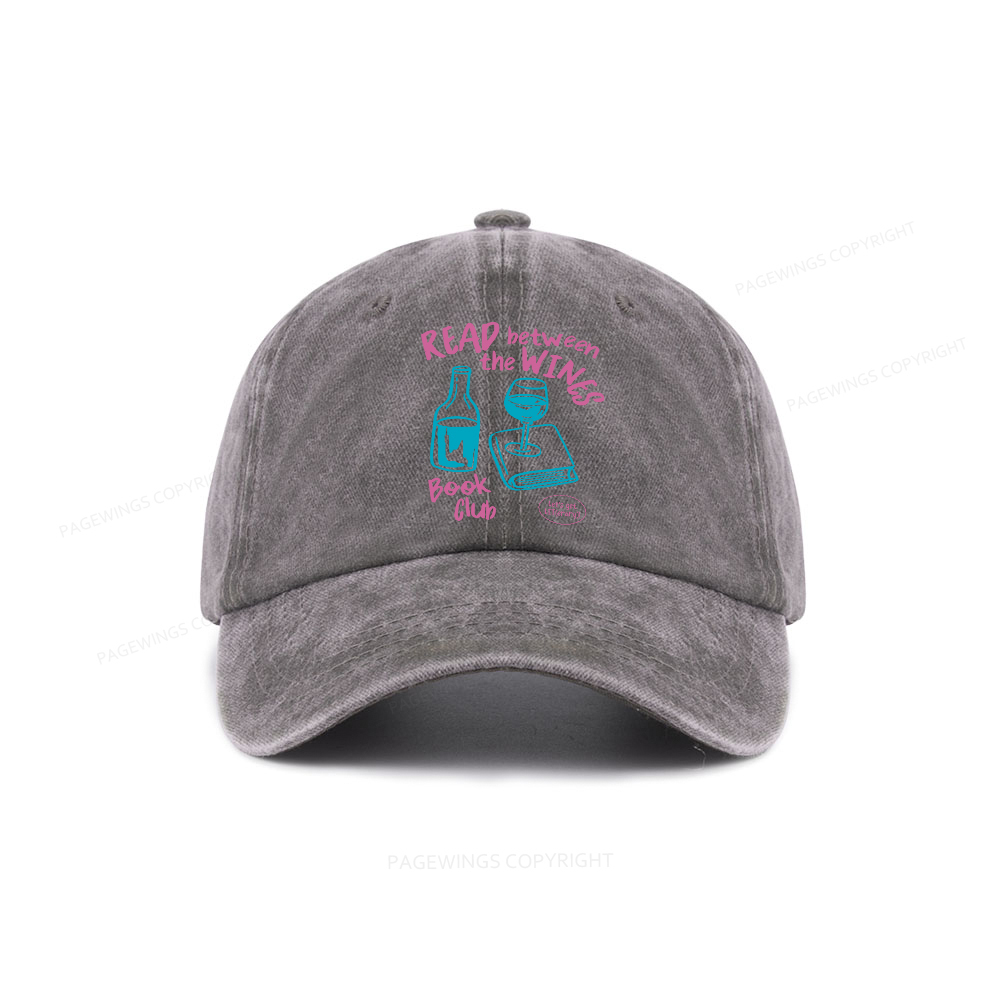 Pagewings Wine Lover Book Club Washed Cap