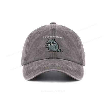 Pagewings I Require Books Washed Cap