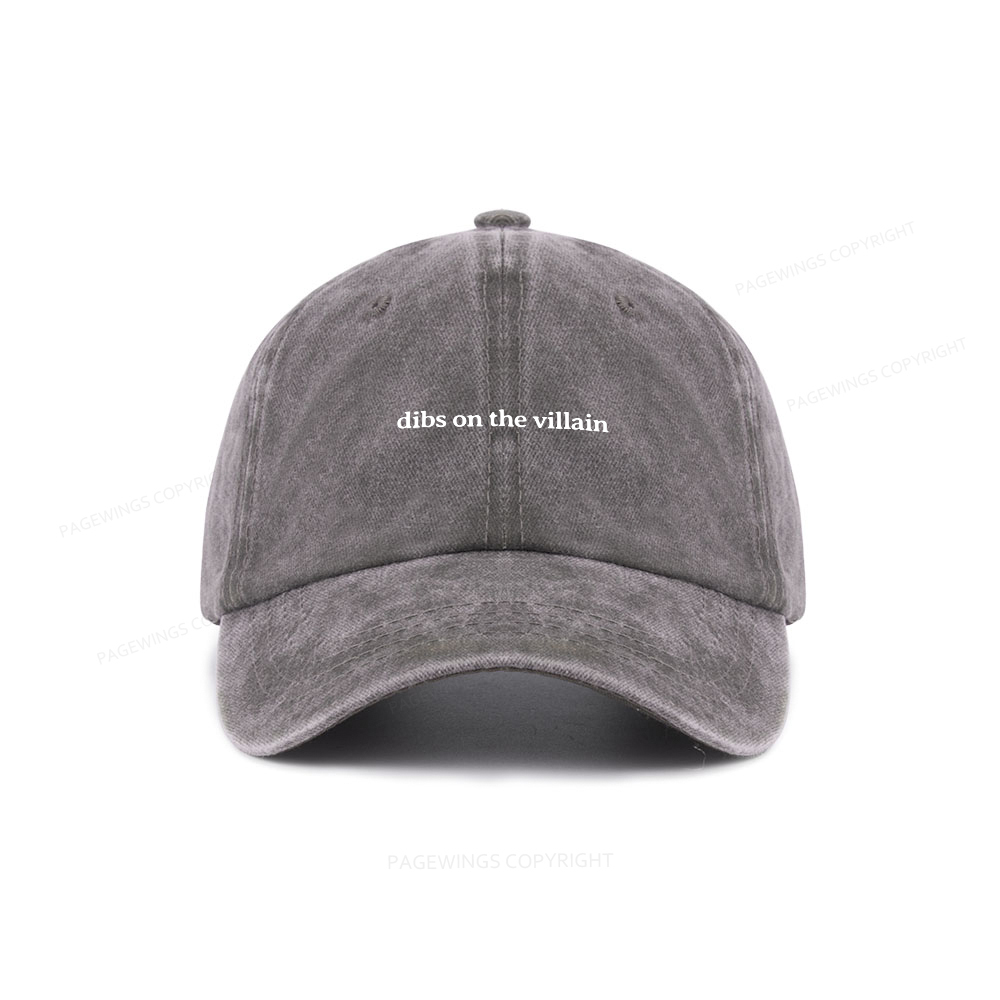 Pagewings Dibs On The Villain Washed Cap