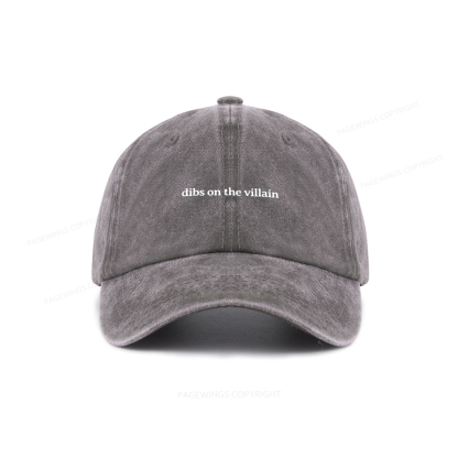 Pagewings Dibs On The Villain Washed Cap