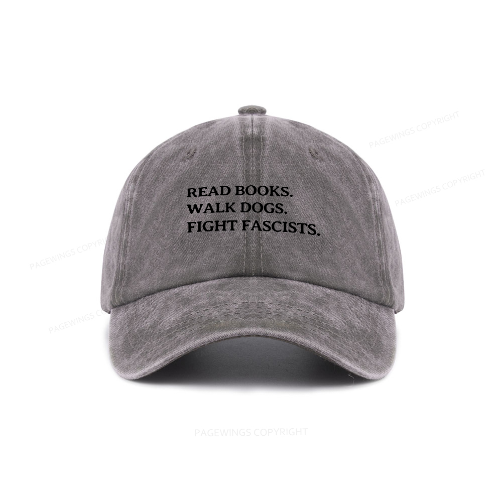 Pagewings Read Books Walk Dogs Washed Cap