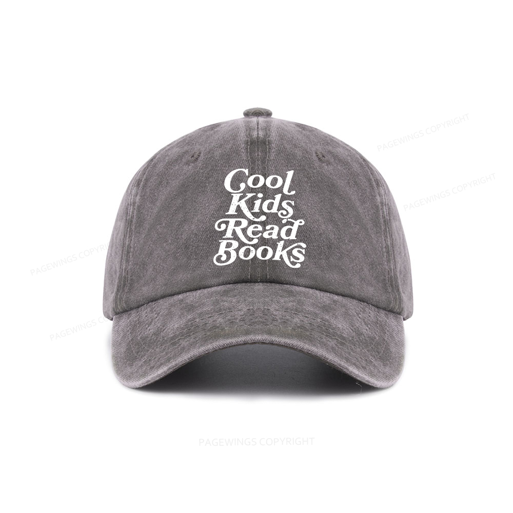 Pagewings Cool Kids Read Books Washed Cap