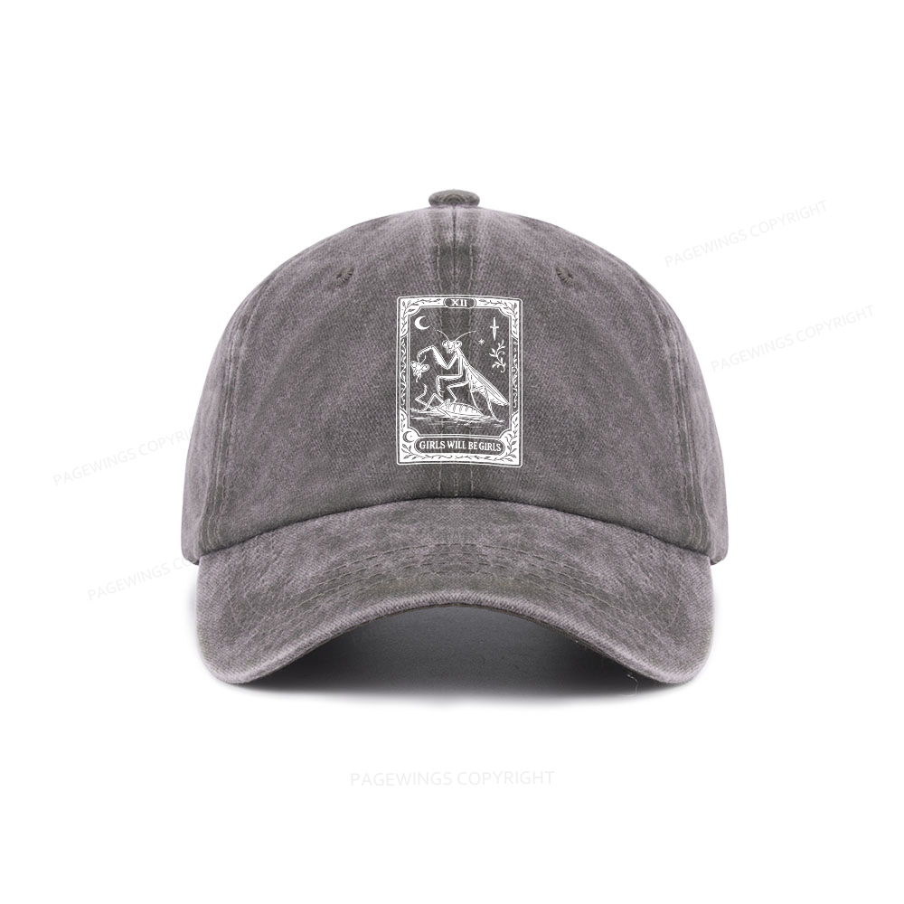 Pagewings  Girls Will Be Girls Washed Cap