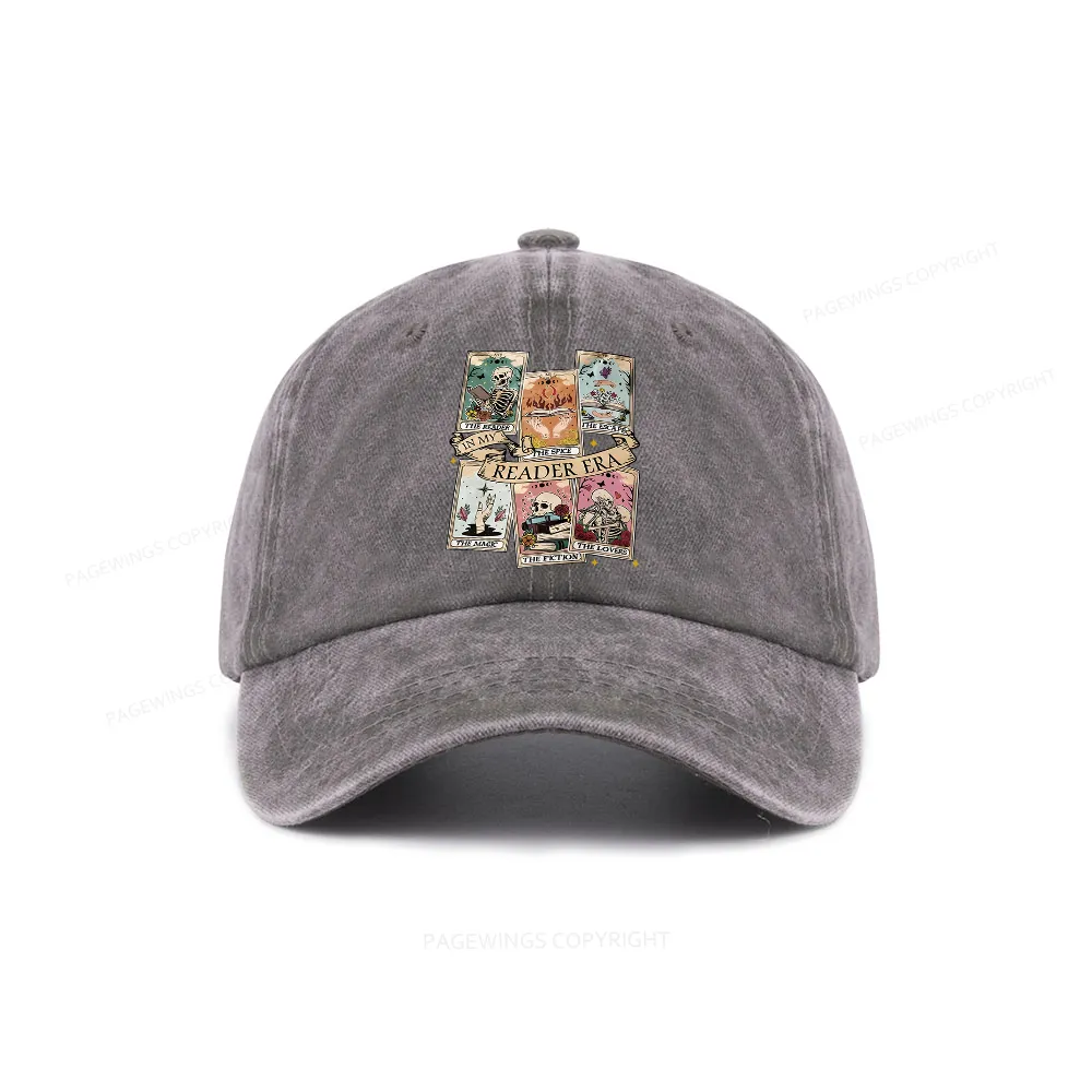 Pagewing Book Lover Gift, Bookish Gift Washed Cap