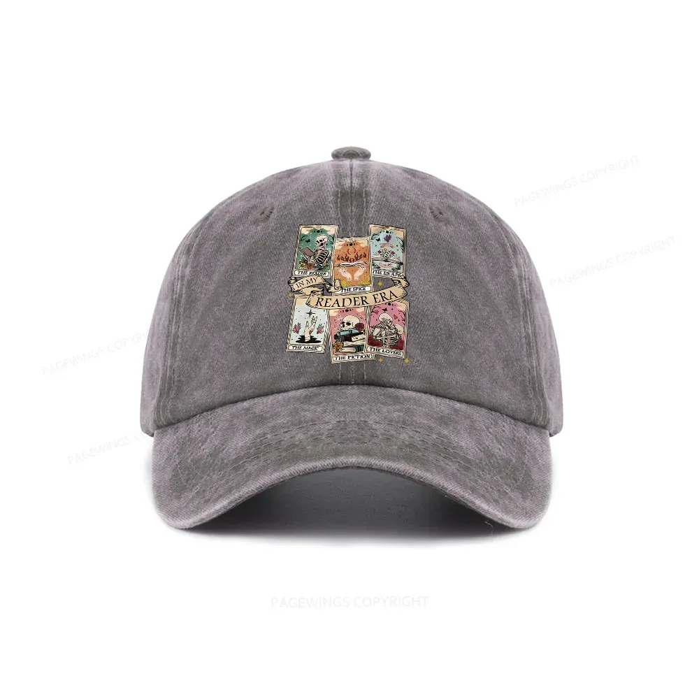 Pagewing Book Lover Gift, Bookish Gift Washed Cap