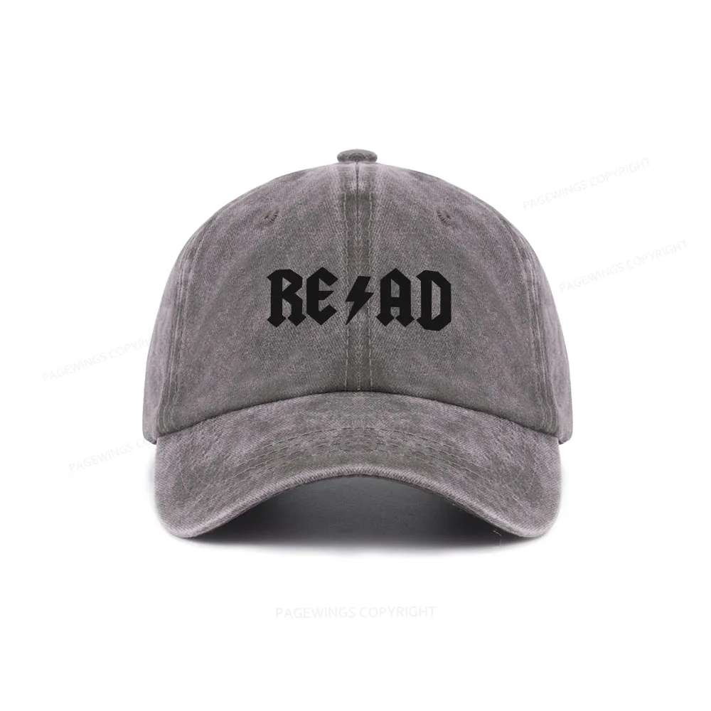 Pagewings Read Back In The Library "Rock And Roll" Washed Cap
