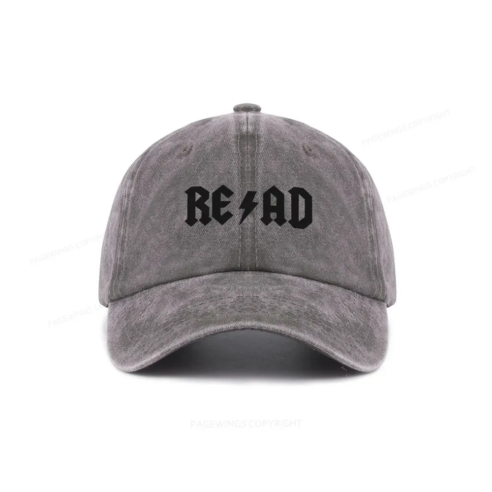 Pagewings Read Back In The Library "Rock And Roll" Washed Cap