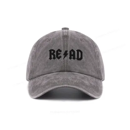 Pagewings Read Back In The Library "Rock And Roll" Washed Cap