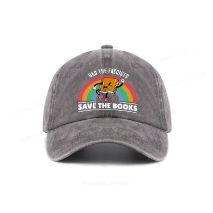 Pagewings Ban The Fascists Save The Books Washed Cap