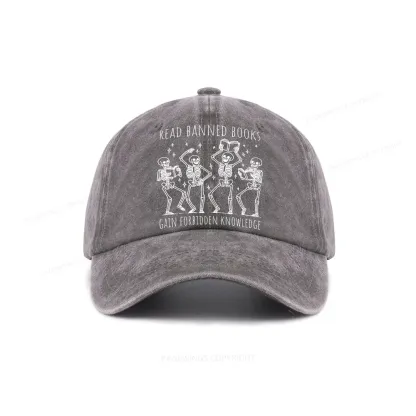 Pagewings Reading Books Tee Book Lover Gift Washed Cap