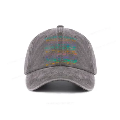 Pagewing Vintage Library Rainbow Washed Cap