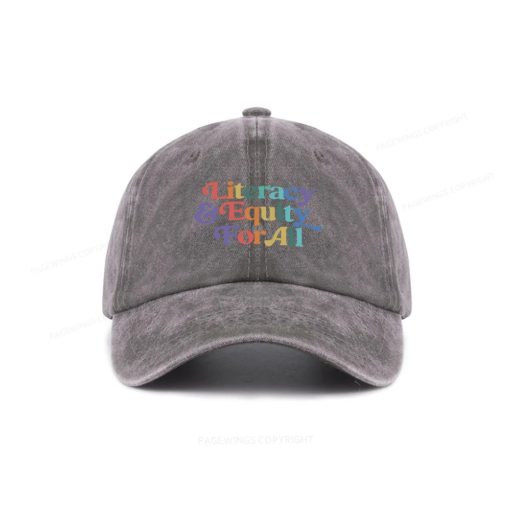 Pagewings Literacy & Equity For All Washed Cap