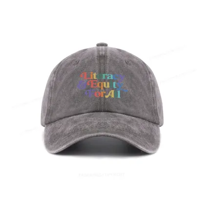 Pagewings Literacy & Equity For All Washed Cap