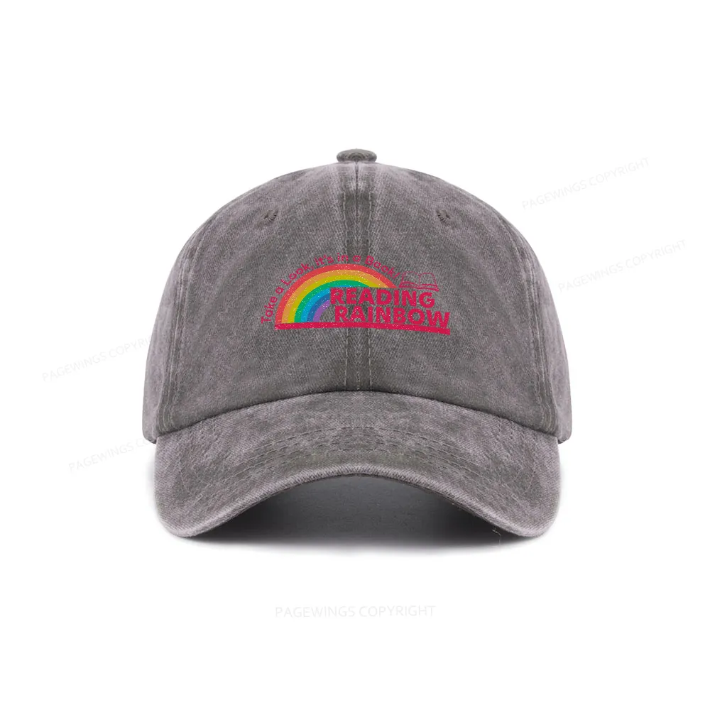 Pagewings Reading Rainbow Washed Cap