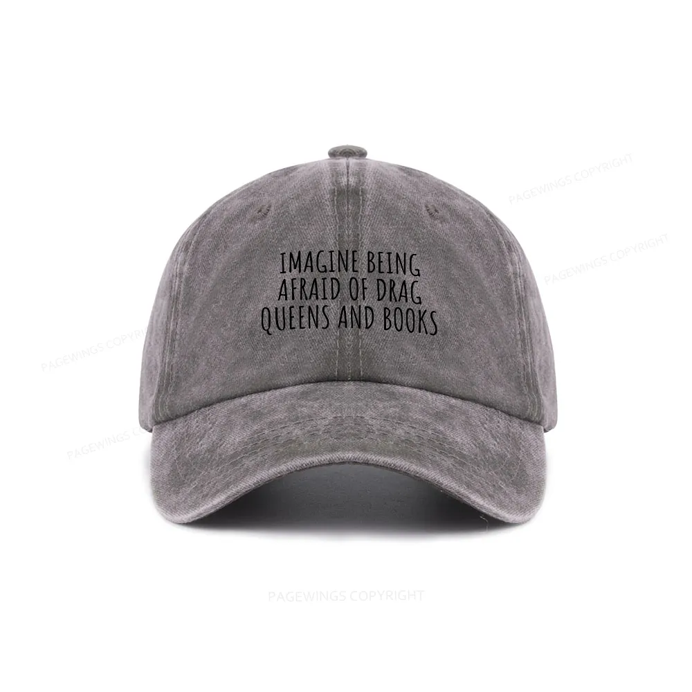 Pagewings Funny Liberal Washed Cap
