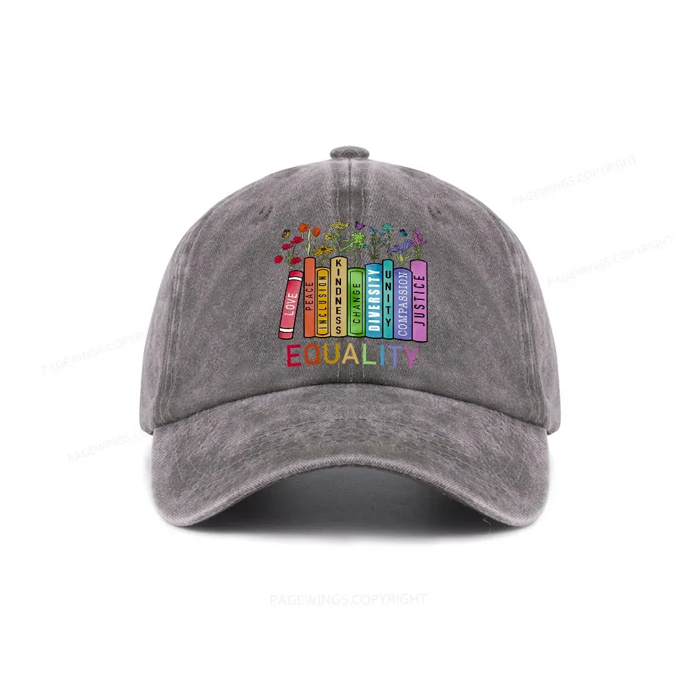Pagewings Equal Rights Washed Cap