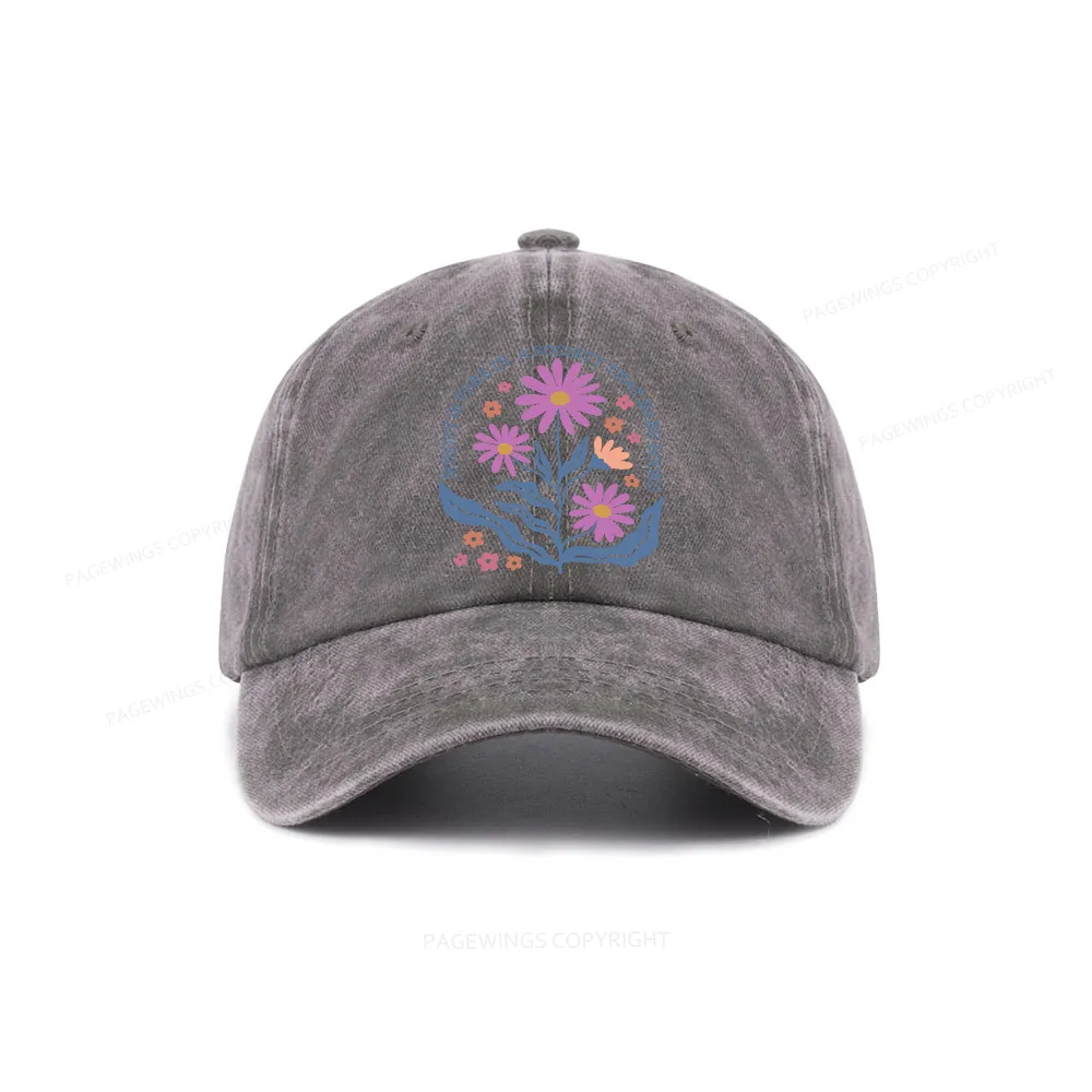 Pagewings Read Banned Books, Social Justice Gift Washed Cap