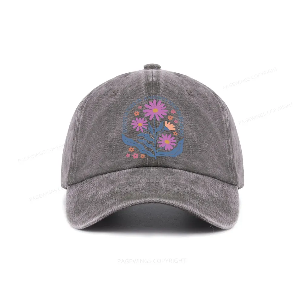 Pagewings Read Banned Books, Social Justice Gift Washed Cap