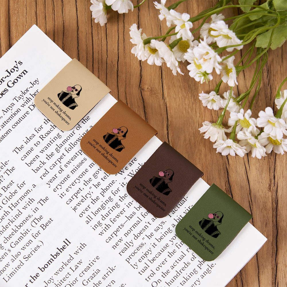 Pagewings Stop Making Drama You're Not Shakespeare Funny Magnetic Bookmark