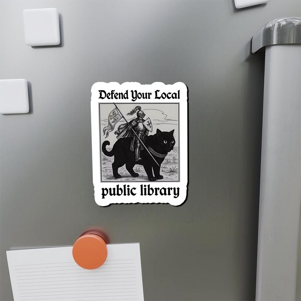 Pagewings Defend Your Local public library Fridge Magnet