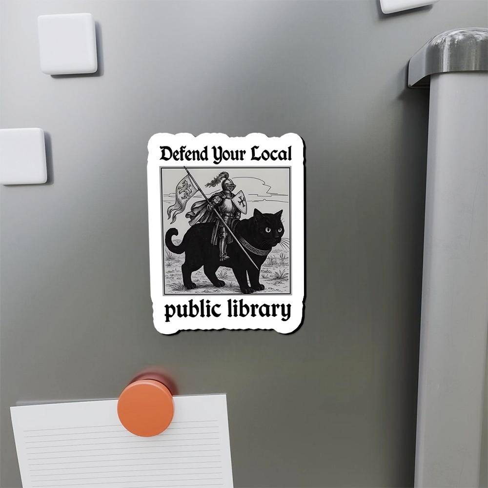 Pagewings Defend Your Local public library Fridge Magnet