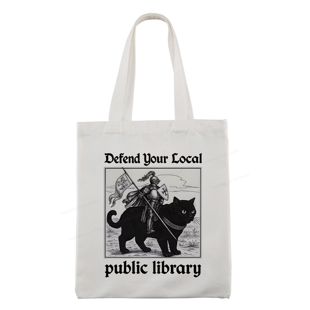 Pagewings Defend Your Local public library Tote Bag