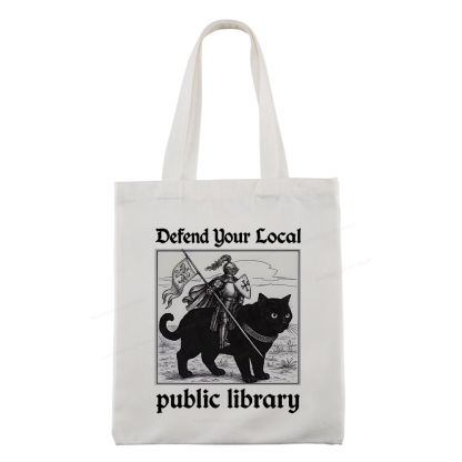 Pagewings Defend Your Local public library Tote Bag