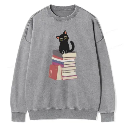 Pagewings It's A Good Day To Read Books Unisex Washed Sweatshirt