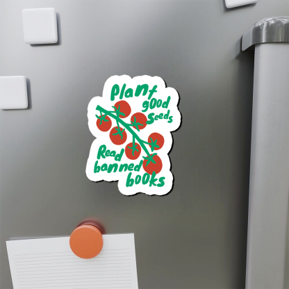 Pagewings Plant Good Seeds Read Banned Books Fridge Magnet