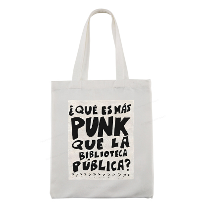 Pagewings What's More Punk Than The Public Library Tote Bag