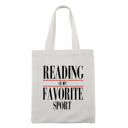 Pagewings Reading Is My Favorite Sport Tote Bag