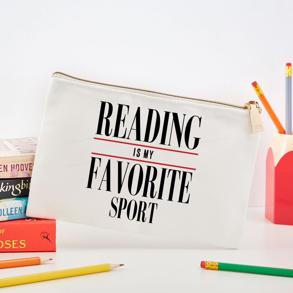 Pagewings Reading Is My Favorite Sport Pouch
