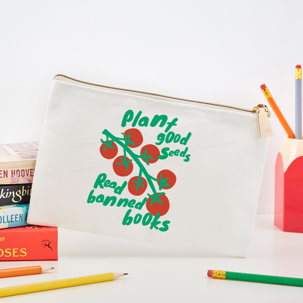 Pagewings Plant Good Seeds Read Banned Books Pouch