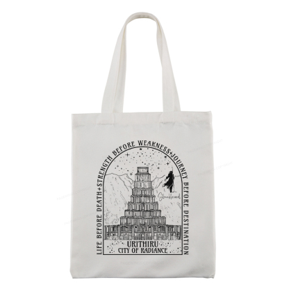 Pagewings Life Before Death Strength Before Weaknes Tote Bag